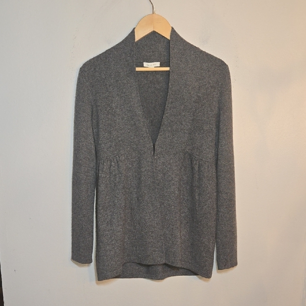 Garnet Hill Luxuriously Soft 100% Cashmere Babydoll Silhouette Cardigan NWOT